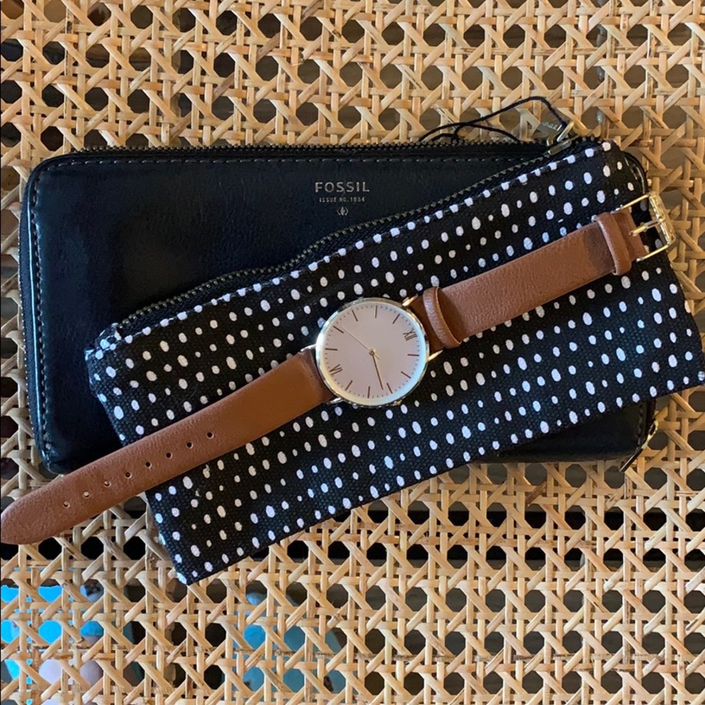 Minimal Brown Leather Watch